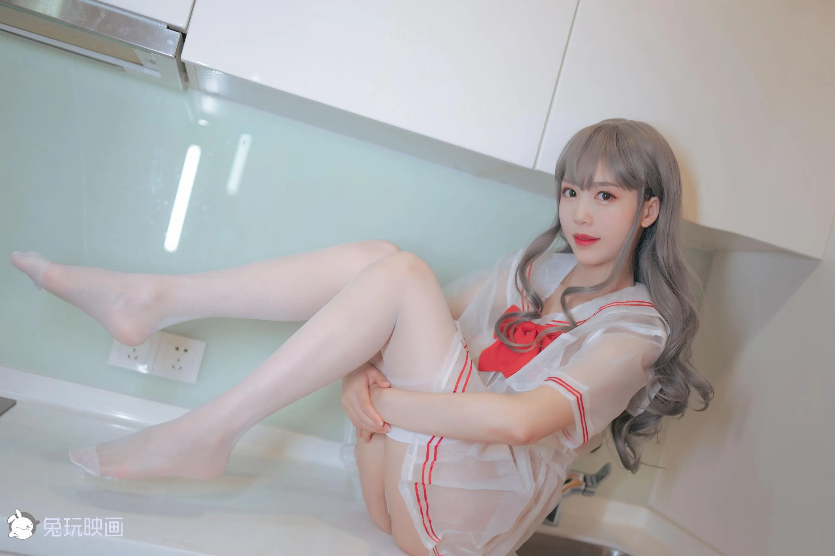 抖娘-利世 – NO.30 穿制服的小姐姐（兔玩映画） [42P]插图1